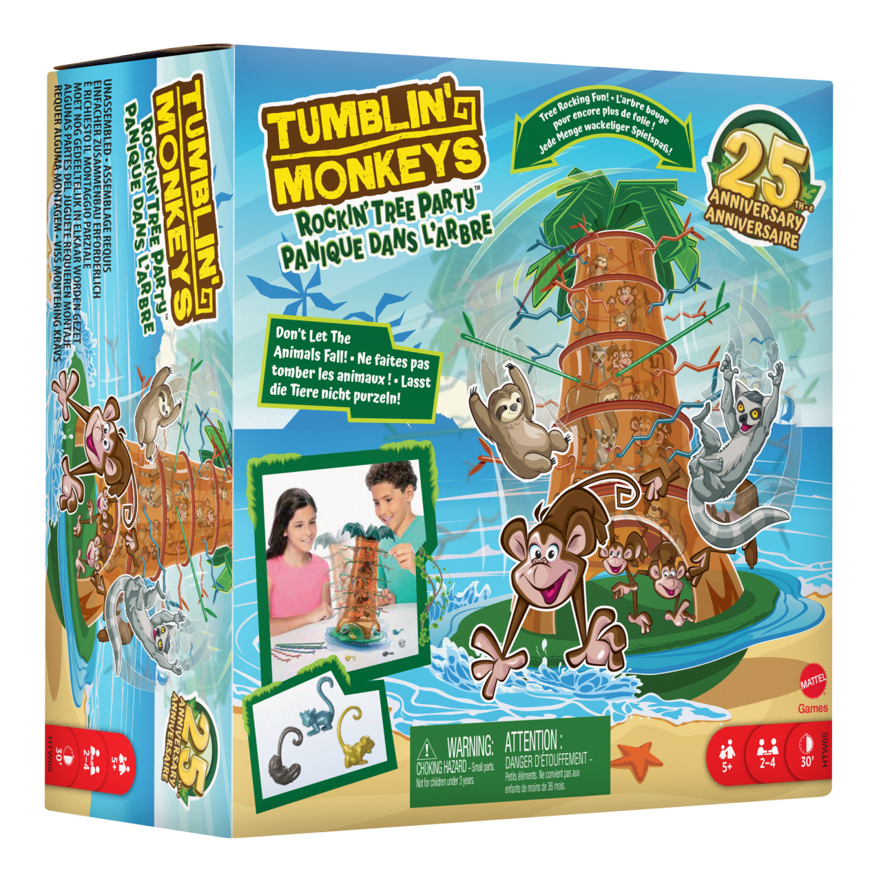 Çocuklara Ve Aile Ile Arkadaşlarla Geçen Akşamlara Yönelik Tumblin' Monkeys 25. Yıl Özel Kutu Oyunu - Image 1 of 6