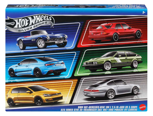 Hot Wheels Μεταλλικά Αυτοκινητάκια Κλίμακας 1:64, Σετ 6 Ευρωπαϊκών Οχημάτων (Τα Σχέδια Ενδέχεται Να Διαφέρουν)
