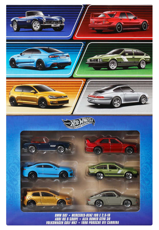 Hot Wheels 1:64 Ölçekli Metal Oyuncak Arabalar, 6'Lı Euro Style Seti (Stiller Çeşitlilik Gösterebilir)