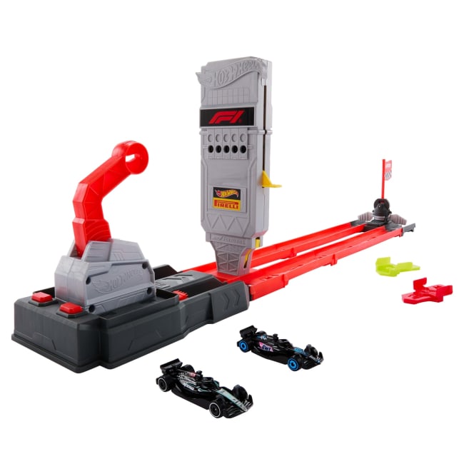Hot Wheels-Piste Grille De Départ Formule 1-Coffret Avec 2 Voitures