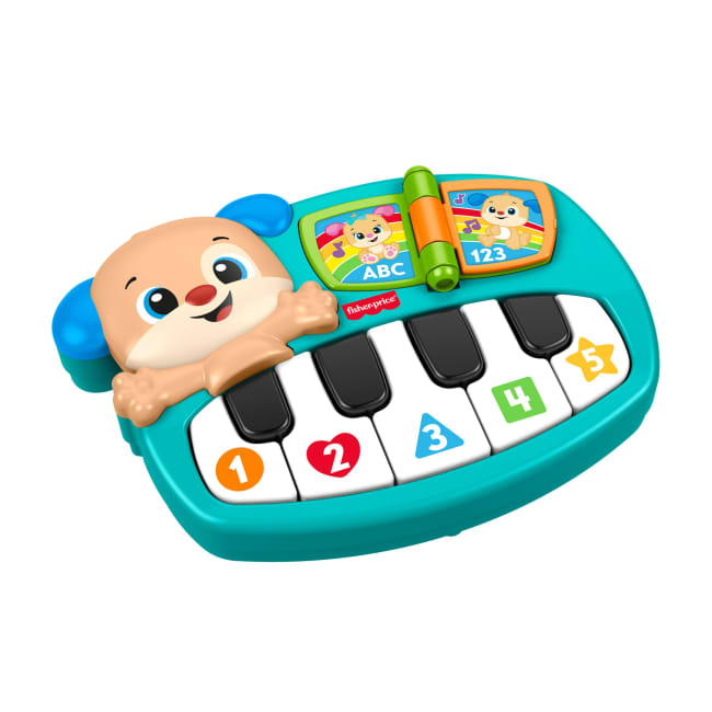 Fisher-Price Laugh & Learn Puppy's Piano, Baby & Toddler Musical Learning Toy, Uk English Version