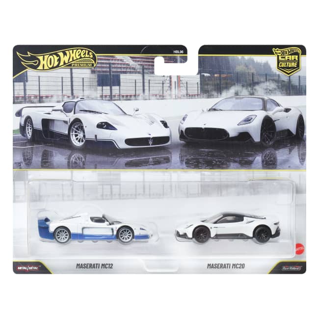 Hot Wheels Premium Car Culture, Maserati, 1:64 Ölçekli Metal Araçlardan Oluşan 2'Li Paket