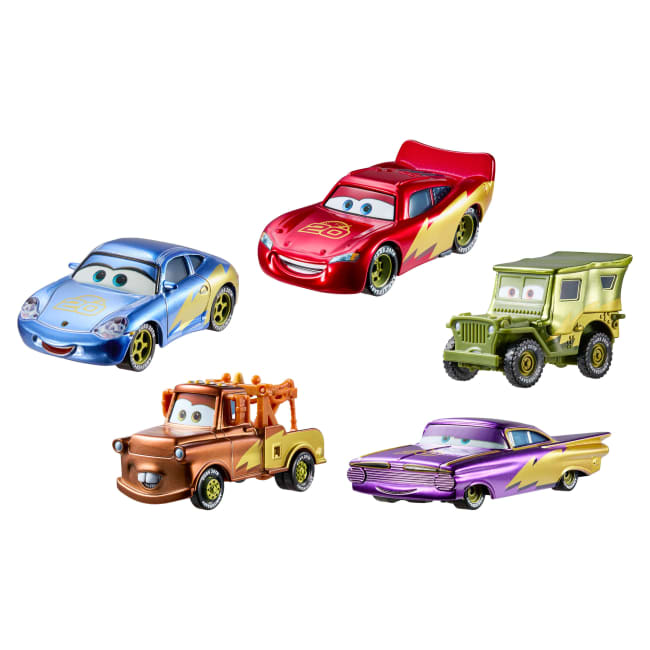 Disney Ve Pixar Cars 20. Yıl Dönümü Kutlama Yarışı Radyatör Kasabası 5'Li Metal Oyuncak Araç Paketi