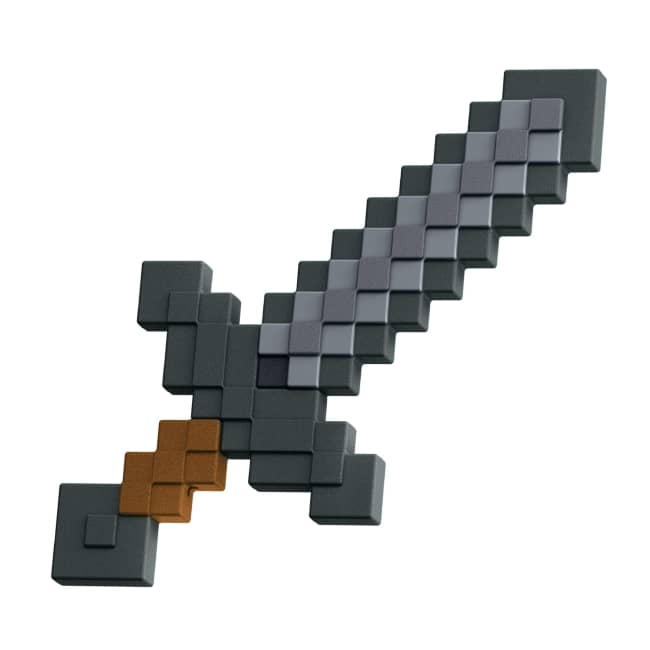 Minecraft Role-Play Toy Accessory Collection, Pixelated Design