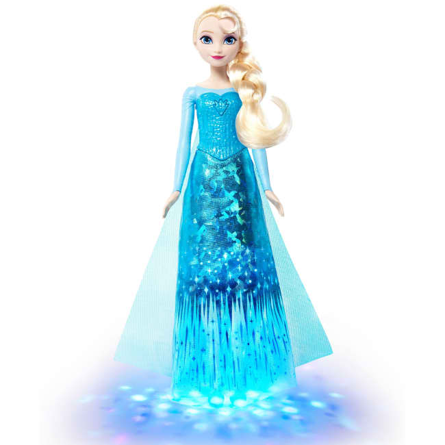 Disney Die Eiskönigin Singende Elsa-Modepuppe, Singt „Lass Jetzt Los“ in Vier Sprachen
