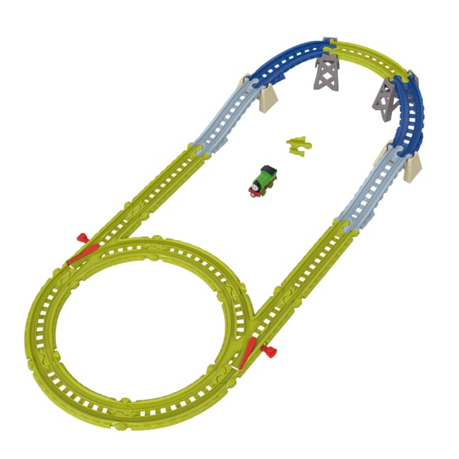 Thomas & Friends From Fisher-Price Easy Connect Track Kit, 22 Pieces, Percy Engine & Reusable Bag