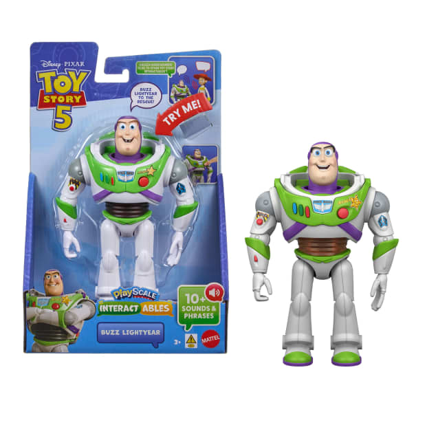 Figura Interactiva De Buzz Lightyear De Toy Story 5, De Disney Pixar, A Escala De 17,78 Cm, Con Frases De La Película Y Conversaciones Interactivas