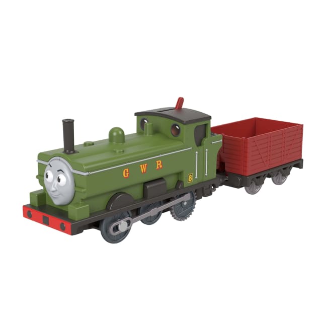 Thomas & Friends By Fisher-Price Motorized Classic Duck Engine, Battery-Powered Toy Train & Cargo