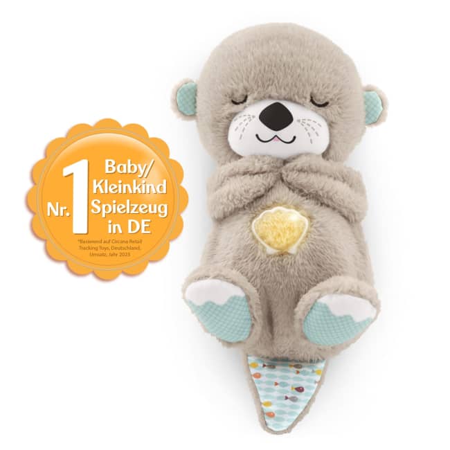 Fisher-Price Schlummer-Otter, Plüsch-Tier Baby, Spieluhr, Kuscheltier