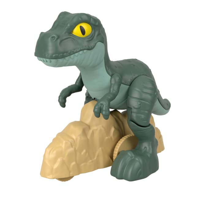 Figura De Acción De Tiranosaurio Rex De “Jurassic World: El Renacer” De Imaginext De Fisher-Price, Figura De Dinosaurio Con Ruedas Y Movimiento De Meneo