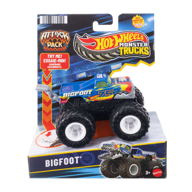 Özel Atak Hareketiyle Hot Wheels Monster Trucks Atak Arabalar (Stiller Çeşitlilik Gösterebilir)