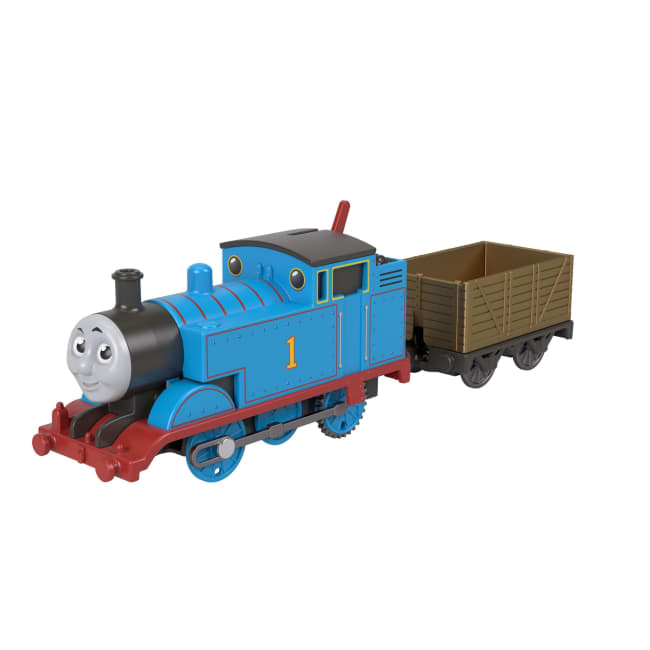 Thomas & Friends By Fisher-Price Motorized Classic Thomas Engine, Battery-Powered Toy Train & Cargo
