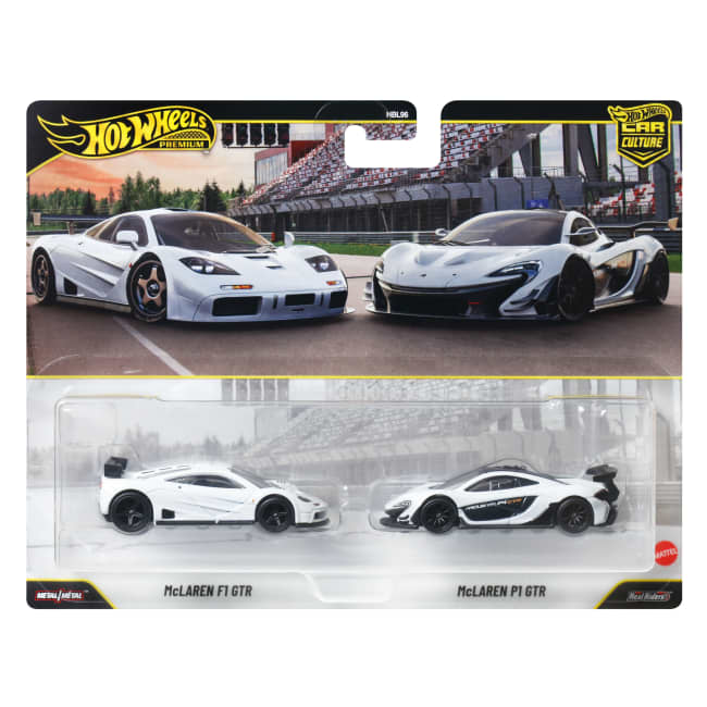 Hot Wheels Premium Car Culture 2'Li Paket, 1:64 Ölçekli 2 Adet Metal Mclaren Araçtan Oluşan 2'Li Paket