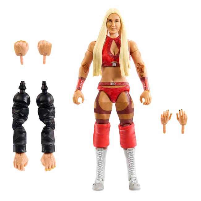 WWE Elite Collection Premium Live Event Charlotte Flair Action Figure Set, Summerslam Collectible