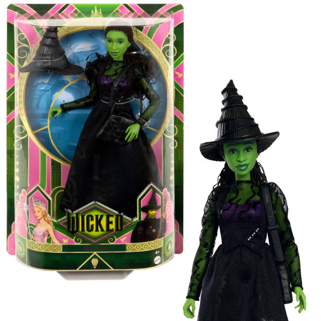 Modepop Elphaba Uit Wicked Van Universal Pictures Met Verwijderbare Modeartikelen En Accessoires