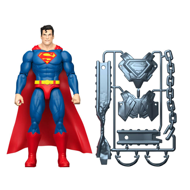 DC Premier Superman Actiefiguur Van 16,5 Cm Van Serie 2, 22 Beweegbare Punten En Cape, Gevechtspantser