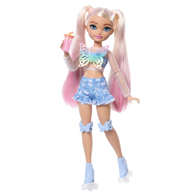 Dream Besties Barbie Malibu“ Rollschuh-Modepuppe Mit 9 Teilen Zum Thema Make-Up