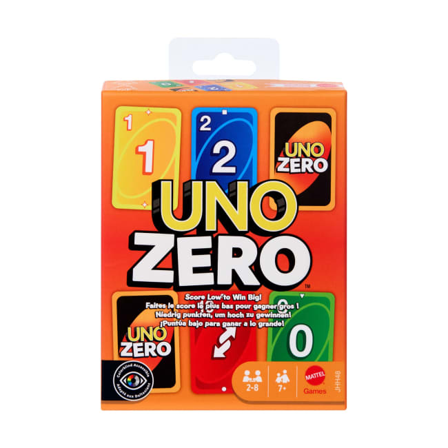 UNO Zero, Gioco Di Carte Per Bambini, Adulti E Famiglie, Feste E Viaggi, Include Mazzo E Blocco Segnapunti
