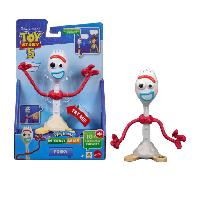 Disney And Pixar Toy Story 5 Interactables Forky 7 Inch Figure Movie Phrases & Cross Talk