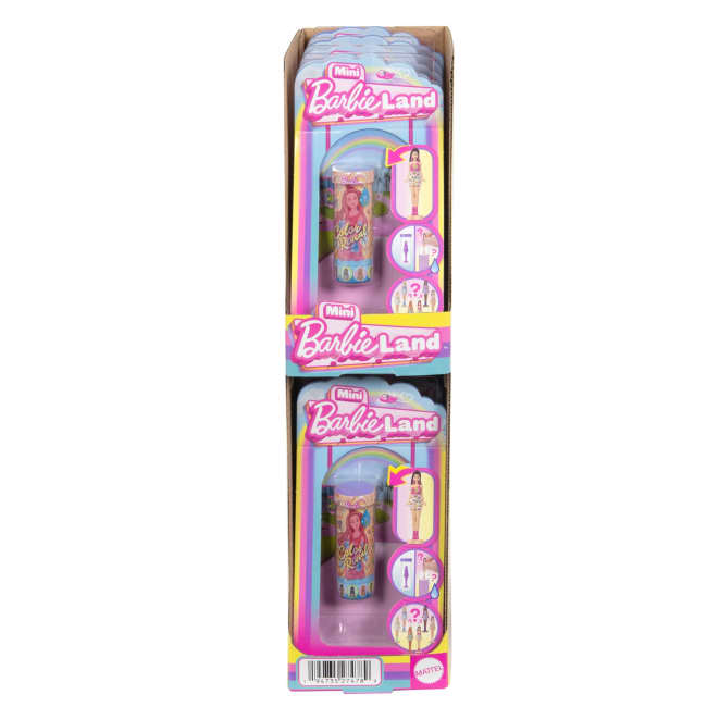 Barbie Mini BarbieLand Color Reveal Mini lalka niespodzianka + tubka Zabawka (3,5 cm) Mix