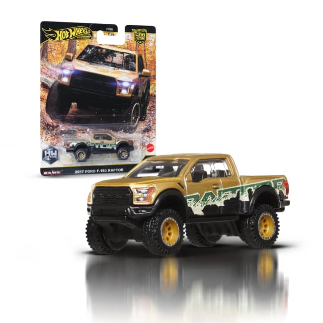 Hot Wheels Premium Car Culture Geländefahrzeug '17 Ford F150 Raptor Sammel-Spielzeugauto Im Maßstab 1:64