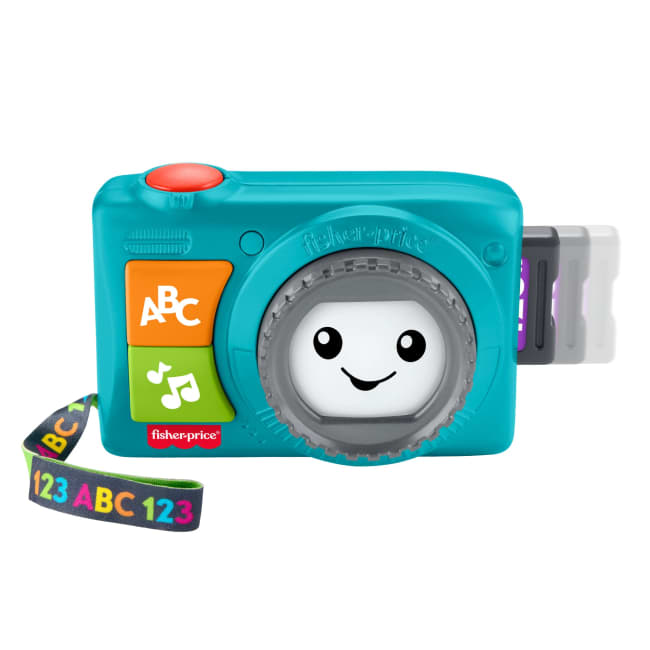 Fisher-Price Leerplezier Camera Met Verlichting, Muzikaal Leerzaam Activiteitenspeeltje Voor Baby's En Peuters, Versie Met Meerdere Talen
