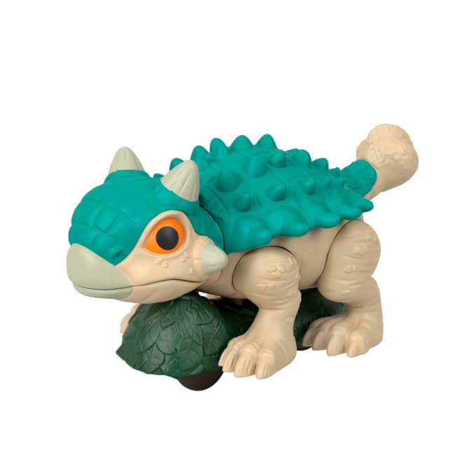 Figura De Acción De Ankylosaurus De “Jurassic World: El Renacer” De Imaginext De Fisher-Price, Figura De Dinosaurio Con Ruedas Y Movimiento De Meneo