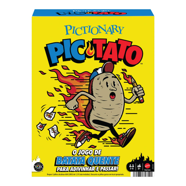 Pictionary Pic-Tato Hot Potato Game, Talks And Plays Music, Family Game For Kids, Adults And Game Night