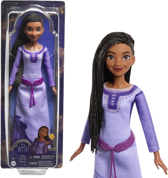Disney's Wish Asha Of Rosas Posable Fashion Doll And Accessories