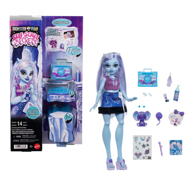 Monster High Self-Scare Secrets Abbey Bominable-Modepuppe Mit 13 Realistischen Zubehörteilen