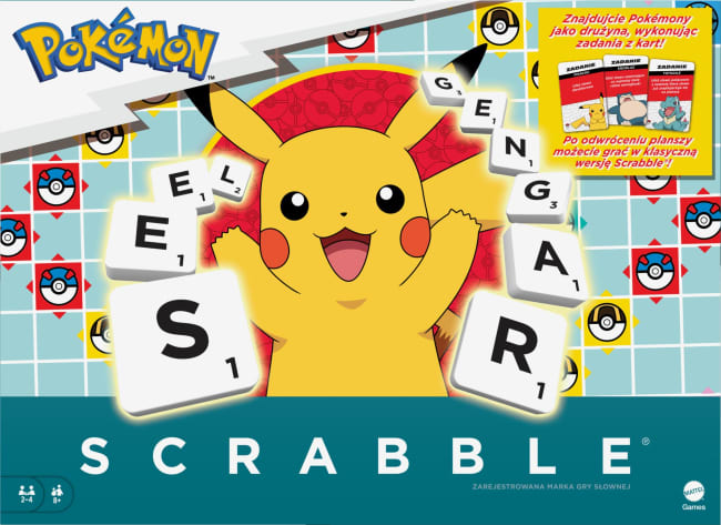 Scrabble Pokémon Gra w polskiej wersji językowej