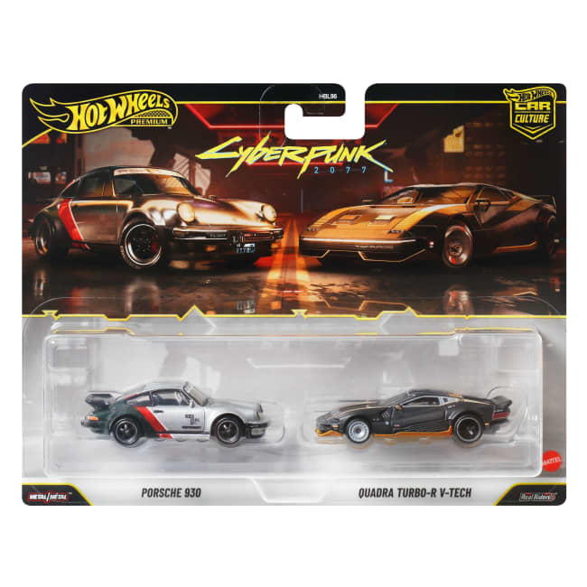 Hot Wheels Premium Car Culture, Cyberpunk Video Oyunu, 1:64 Ölçekli Metal Araçlardan Oluşan 2'Li Paket
