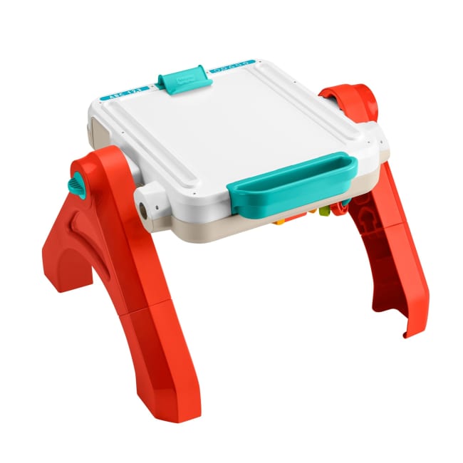 Fisher-Price 4-In-1 Activity Table & Easel, Baby & Toddler Electronic Learning Toy, Multilanguage Version