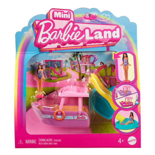 Barbie Mini BarbieLand Pop en Voertuig