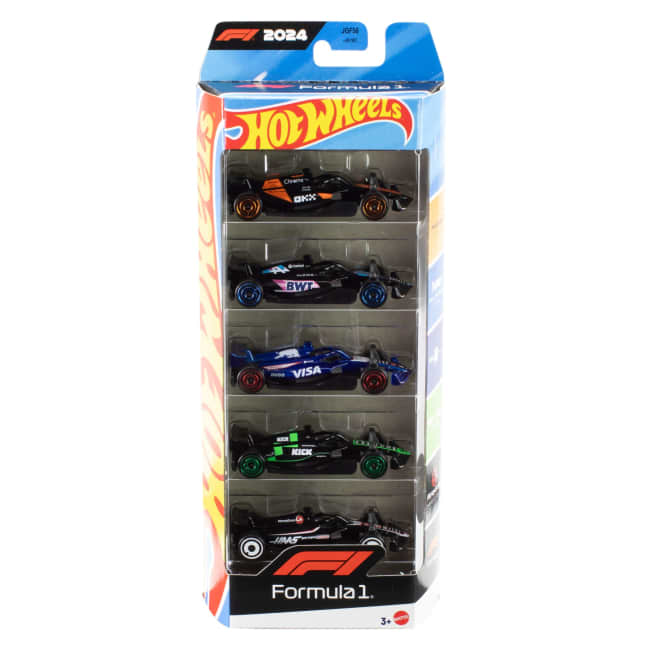 Hot Wheels-Formula 1-Coffret De 5 Véhicules En Métal À L’Échelle 1/64