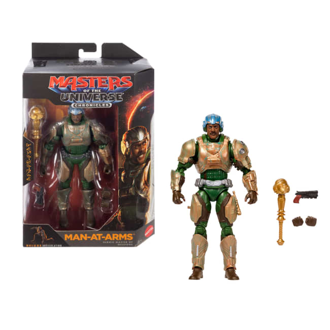 Masters Of The Universe 2026 Chronicles Man-At-Arms Zoals in De Film, Actiefiguur, Schaal 1:12, Held
