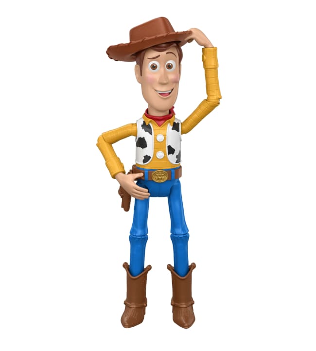 Disney En Pixar Toy Story 5 Grote Howdy Partner Woody Figuur Van 30 Cm, Beweegbaar Speelgoed, Kantelbare Hoed