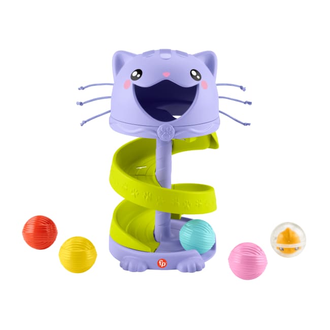 Bebekler Ve Yürüme Çağındaki Çocukların Gelişimine Yönelik Fisher-Price Fp Pets Sevimli Kedinin Top Kulesi