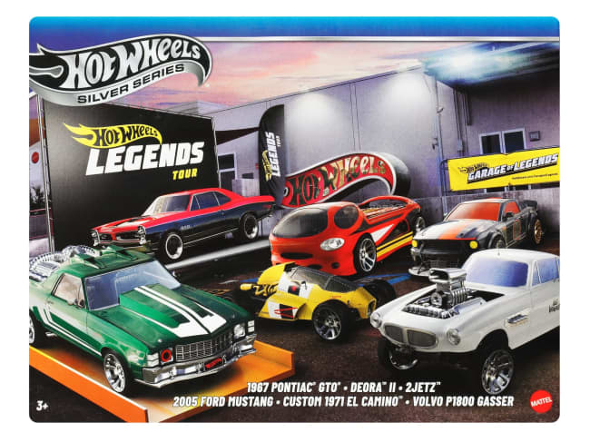 Hot Wheels Die-Cast-Spielzeugautos Und -Trucks Im Maßstab 1:64, Set Mit 6 Legends-Fahrzeugen (Stile Können Abweichen) [Exklusiv Bei Walmart]