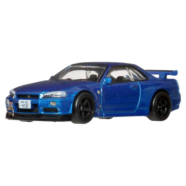 Hot Wheels Premium Kultowe auta Nissan Skyline R34 GTR Samochód 1:64 Zabawka 3+