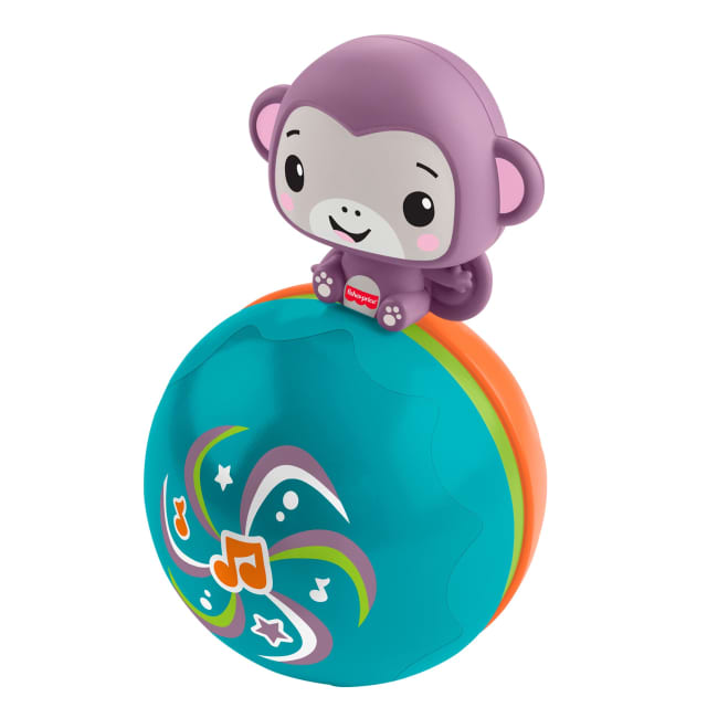 Fisher-Price Kruipend En Muzikaal Paars Aapje, Ontwikkelingsgericht Activiteitenspeeltje Voor Baby's