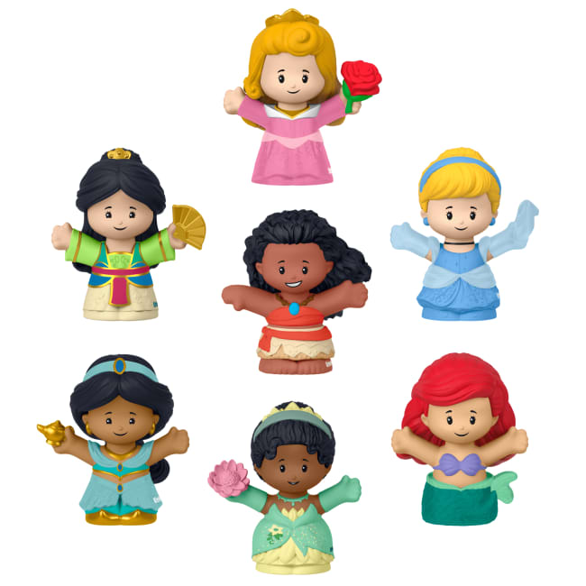 Fisher-Price Little People Disney Princess Spielzeug, 7Er-Figurenpack Für Klein- Und Vorschulkinder
