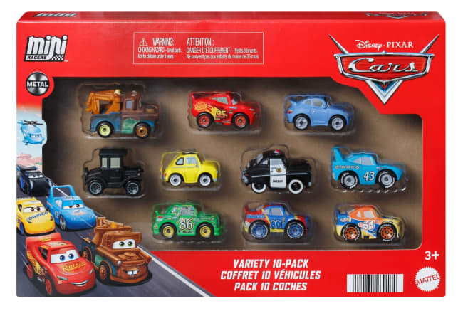 Disney · Pixar-Coffret 10 Véhicules Cars-Mini Racers Inspirés Du Film