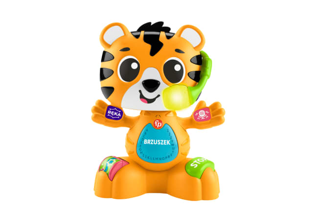 Fisher-Price Link Squad Tygrysek Taniec I Nauka Zabawka Edukacyjna Polska Wersja Językowa