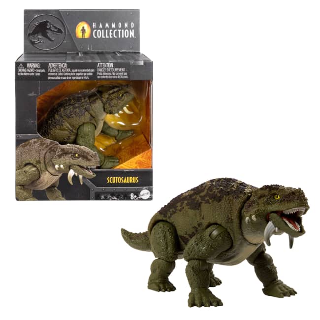 Figura De Acción De Dinosaurio Escutosaurio De La Colección Hammond De Jurassic World Con 14 Puntos De Articulación
