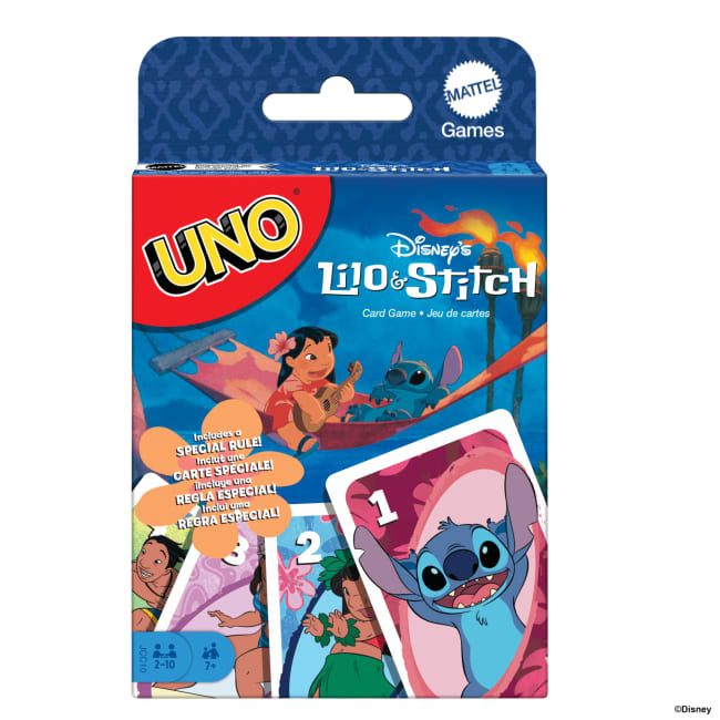 Juego De Cartas De Lilo Y Stitch De Disney De UNO Para Niños Y Niñas, Y Noches De Juegos En Familia