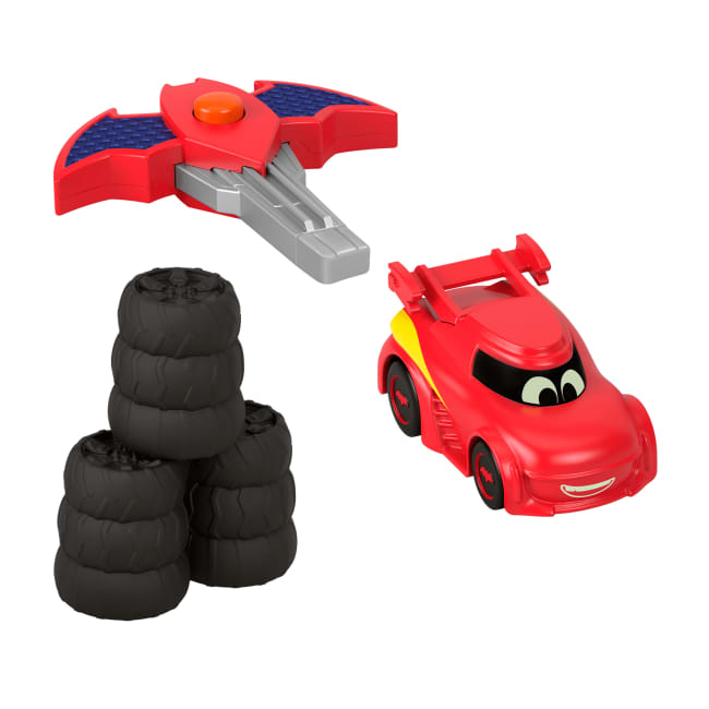 Colección De Coches De Juguete Con Lanzador De Batwheels, De DC, De Fisher-Price A Escala 1:55, Los Estilos Pueden Variar