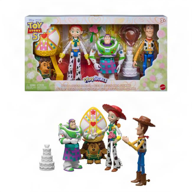 Disney And Pixar Toy Story 5 Buzz & Jessie Forever Playscale Figure 4-Pack With Accessories