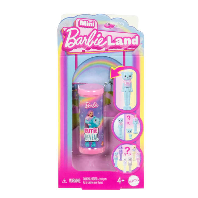 Barbie Mini Barbieland Cutie Reveal Pop En Huisdier, 4 Cm, Cozy Cute Tees Serie (Stijlen Kunnen Variëren)
