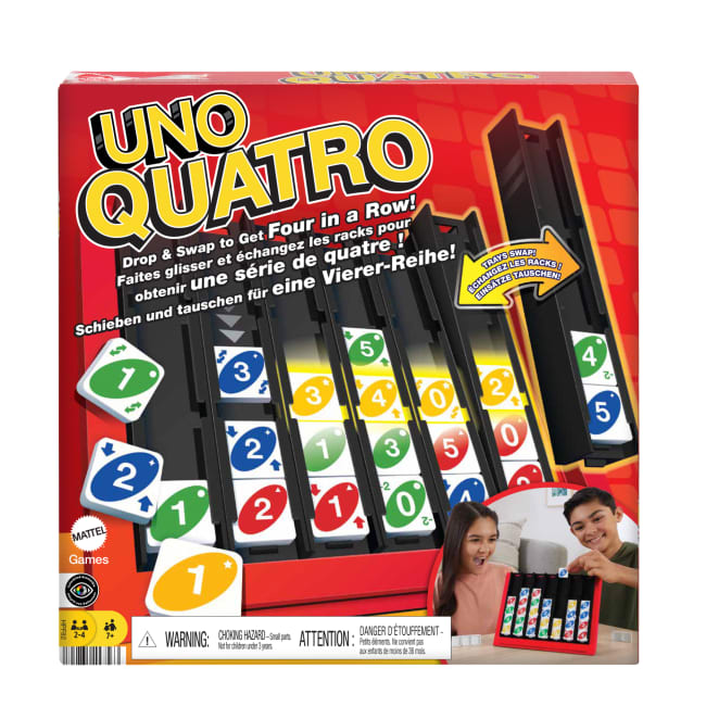 UNO Quatro Game, Adult, Family And Game Night